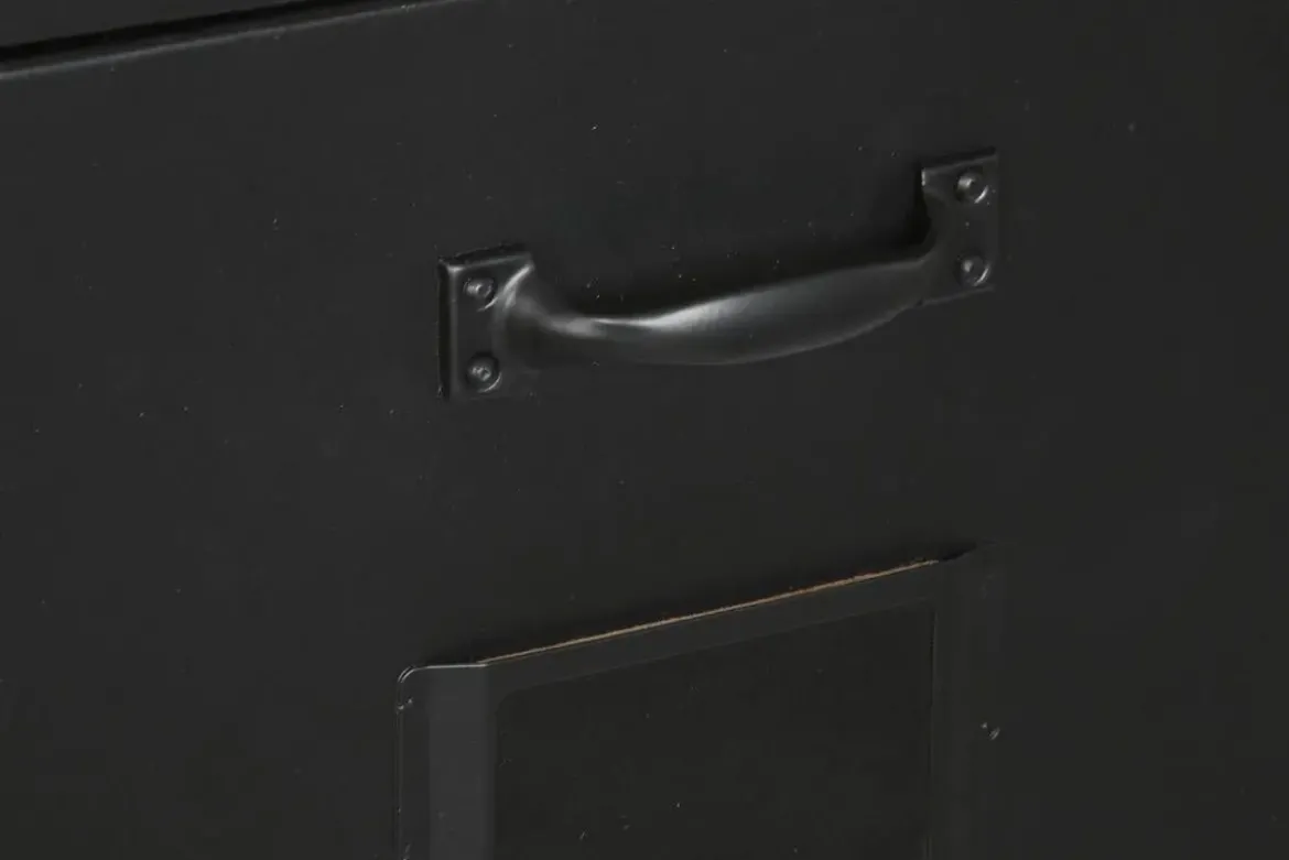 Cajonera Metálica de 4 Cajones Color Negro MB-209230