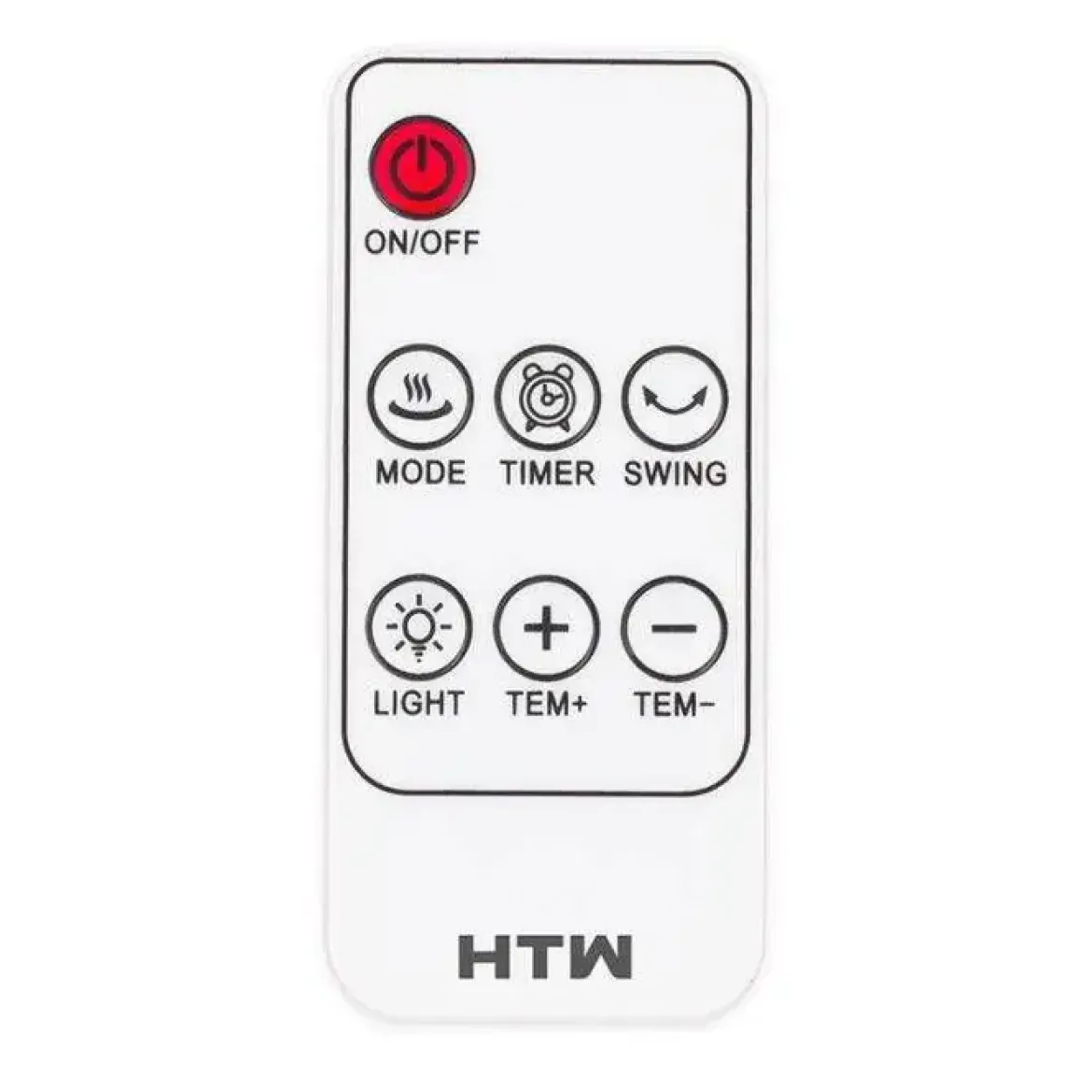 Calefactor Eléctrico Sin Aspas Oscilante Negro HTW HTWCAL200BHN