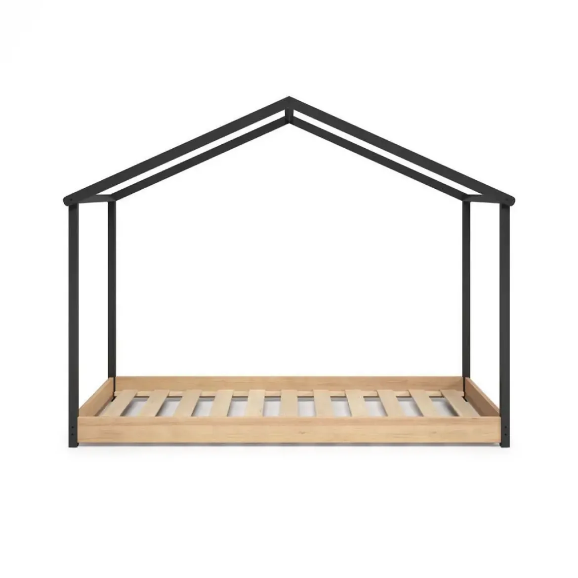 Cama Cabaña Infantil de Madera color Antracita ARTHUR