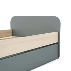 Cama con Cajón de Arrastre de color Verde ESTEBAN