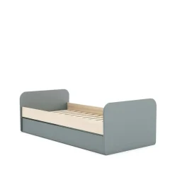 Cama con Cajón de Arrastre de color Verde ESTEBAN