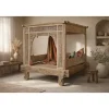 Cama con Dosel de Madera Caobilla 160x206 cm MB-213839