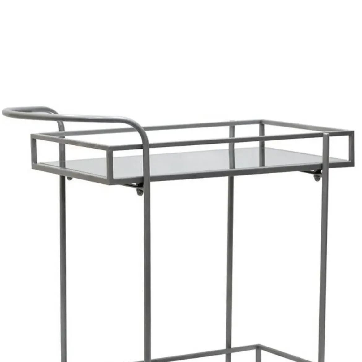 Camarera de Metal con 2 Bandejas Plata
