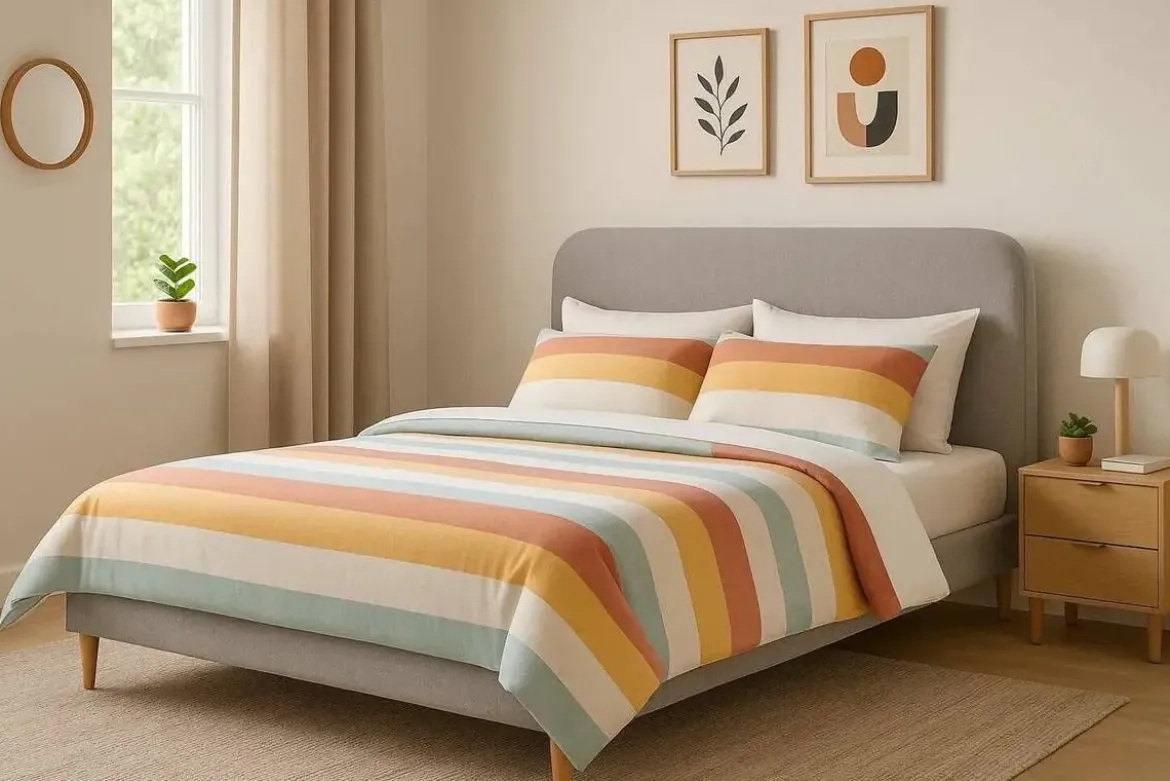 Cama Tapizada con Cabecero Acolchado en Poliéster Gris Oscuro MB-222046