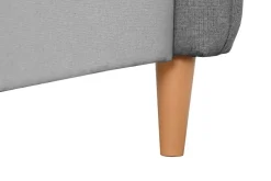 Cama Tapizada con Cabecero Acolchado Gris MB-222040