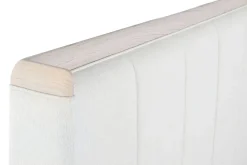 Cama Tapizada en Poliéster con Estructura Metálica Color Gris Claro MB-220061