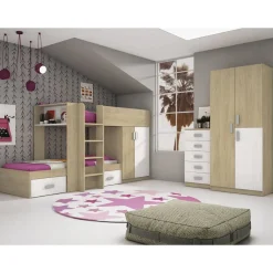 Cama Tren para colchón de 90x190 DONALD