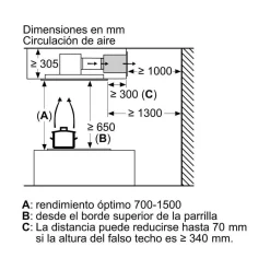 Campana BALAY Extractora de Techo 90 cm de Extrasilencio Clase A Blanca 3BE297RW