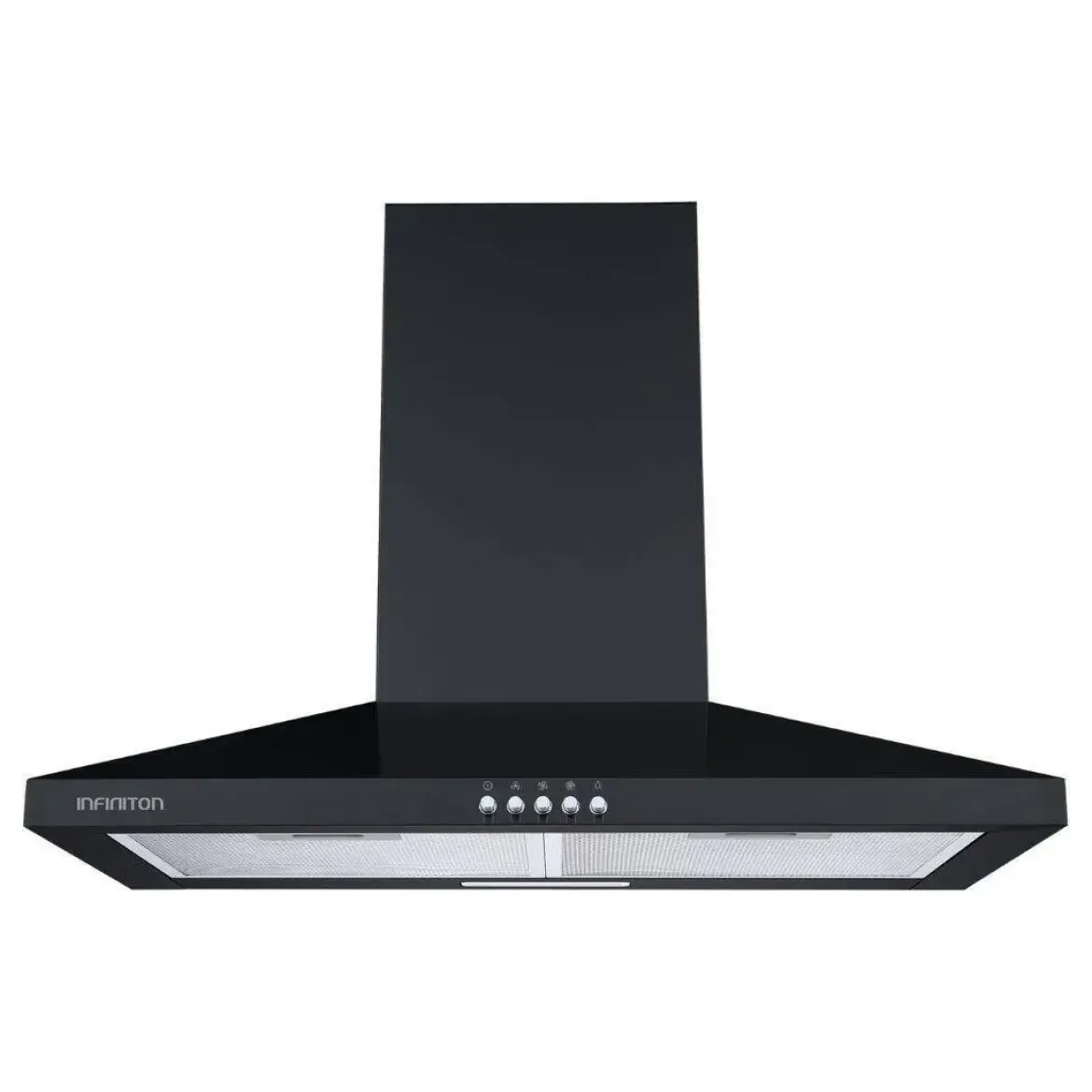 Campana Decorativa Piramidal 60 cm Negra INFINITON CMPP64NBH