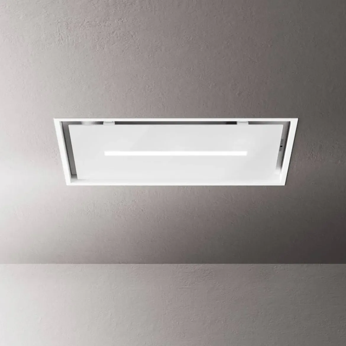 Campana Extractora 90 cm Blanca LED URSA GLASS STRIP FIM KCV06315090ECVBD.1