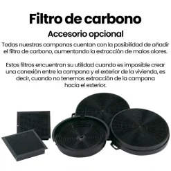 Campana Extractora INFINITON Perimetral 90 cm Cristal Blanco CMPTRAL-BL94