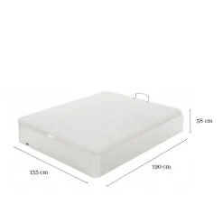 Canapé Abatible con Zapatero Madera 25 FLEX de 135x190 cm