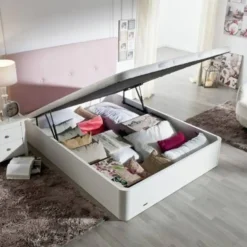 Canapé Abatible Madera 25 FLEX Blanco de 150x200 cm