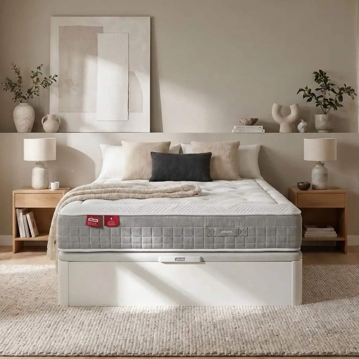 Canapé Abatible Naturbox 2.0Blanco 105x190 PIKOLIN AP11537