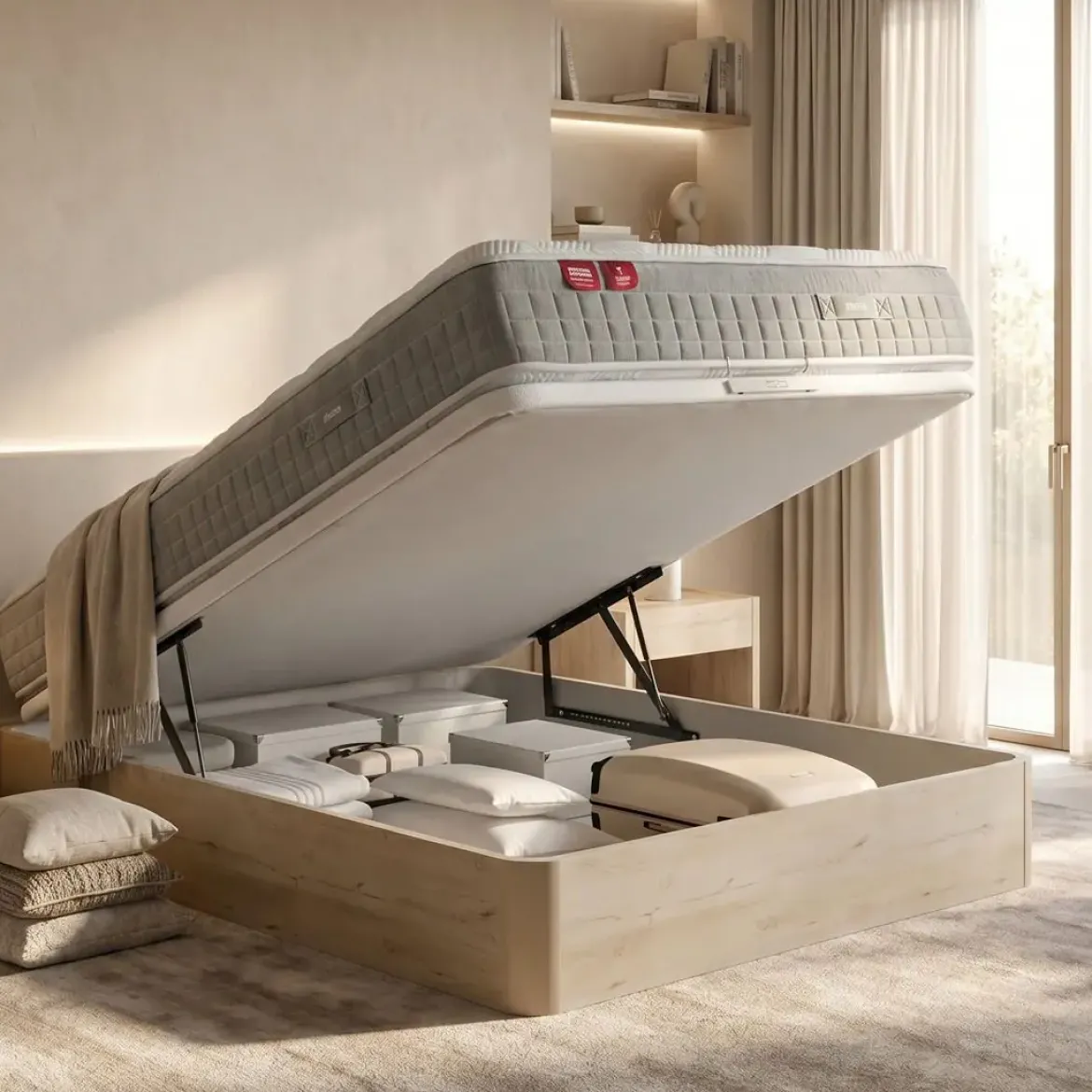 Canapé Abatible Naturbox 2.0 Natural 150x190 PIKOLIN AP11534