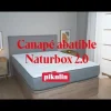 Canapé Abatible Naturbox 2.0 PLUS Glaciar 90x190 PIKOLINAP11548