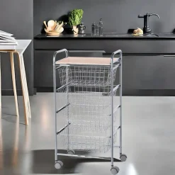 Carrito de Cocina con Ruedas y Cajones HAYA