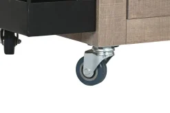 Carro Bar Auxiliar de Madera de Hevea con Ruedas MB-224108
