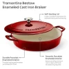 Cazuela Baja de Hierro Fundido Esmaltado Roja 30 cm TRAMONTINA 31700207