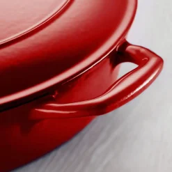 Cazuela Baja de Hierro Fundido Esmaltado Roja 30 cm TRAMONTINA 31700207