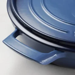 Cazuela Baja Hierro Fundido Esmaltado Azul 30 cm 3.8L 31700164