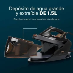 Centro de Planchado 7.5 Bares 3000W con Suela Cerámica PRINCESS 323091