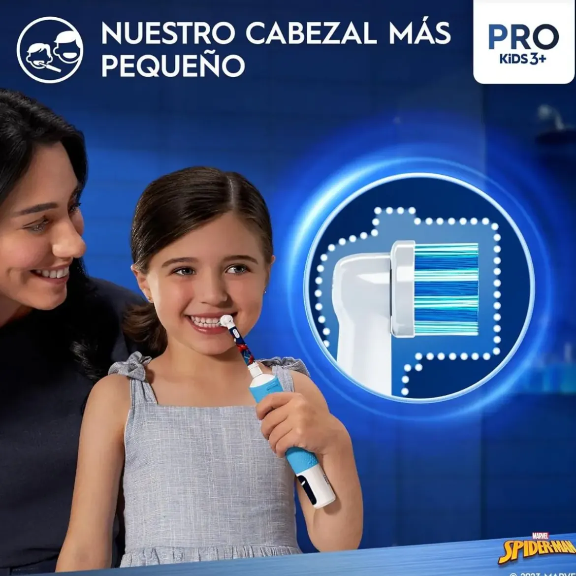 Cepillo BRAUN Infantil Oral B Pro Ki Ds Spiderman + Funda de Viaje KIDSSPIDERMAN