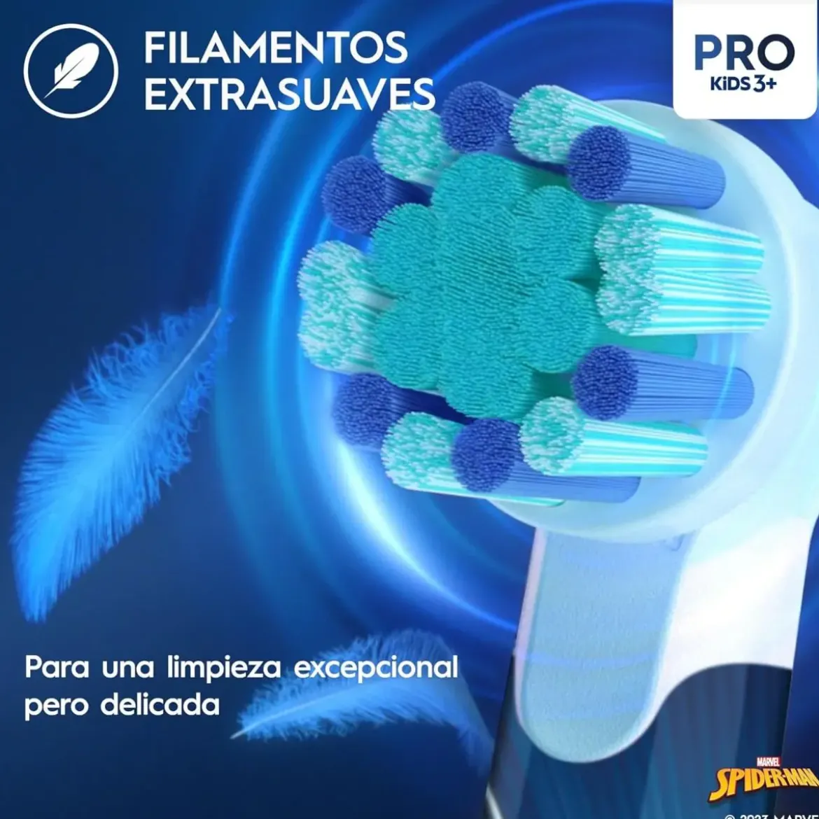 Cepillo BRAUN Infantil Oral B Pro Ki Ds Spiderman + Funda de Viaje KIDSSPIDERMAN