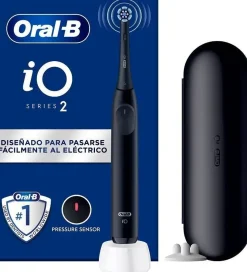 Cepillo Eléctrico Braun IO2 Negro con Funda Viaje IO2NEGRO