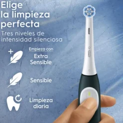 Cepillo Eléctrico Braun IO2 Negro con Funda Viaje IO2NEGRO