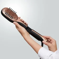 Cepillo Moldeador Reparador Rowenta Hair Therapist™ Tecnología Thermal Care Negro CF9940