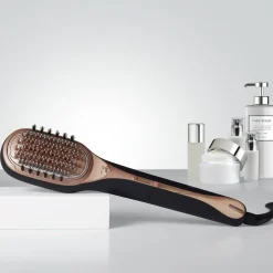 Cepillo Moldeador Reparador Rowenta Hair Therapist™ Tecnología Thermal Care Negro CF9940