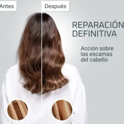 Cepillo Moldeador Reparador Rowenta Hair Therapist™ Tecnología Thermal Care Negro CF9940