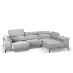Chaise Longue con Asientos Deslizantes Tapizado en Tela Derecha NIZA