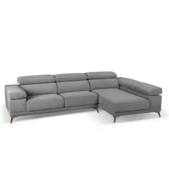 Chaise Longue con Asientos Deslizantes Tapizado en Tela Derecha NIZA