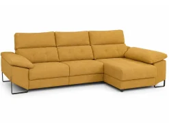Chaiselongue Derecha 312 cm Relax Eléctrico con Arcón Tapizado en Poliéster XENA