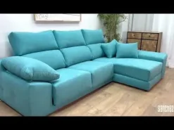 Chaise Longue Derecha con Patas Metálicas MALTA