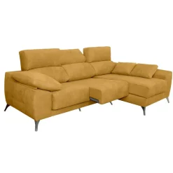 Chaise Longue Derecha con Patas Metálicas MALTA