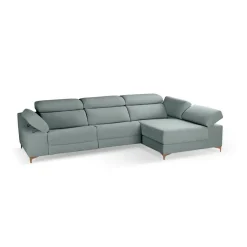 Chaiselongue Derecha 3 Plazas 306 cm Relax Eléctrico Tapizado en Poliéster OLIMPIA