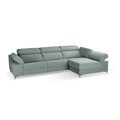 Chaiselongue Derecha 3 Plazas 306 cm Relax Eléctrico Tapizado en Poliéster OLIMPIA