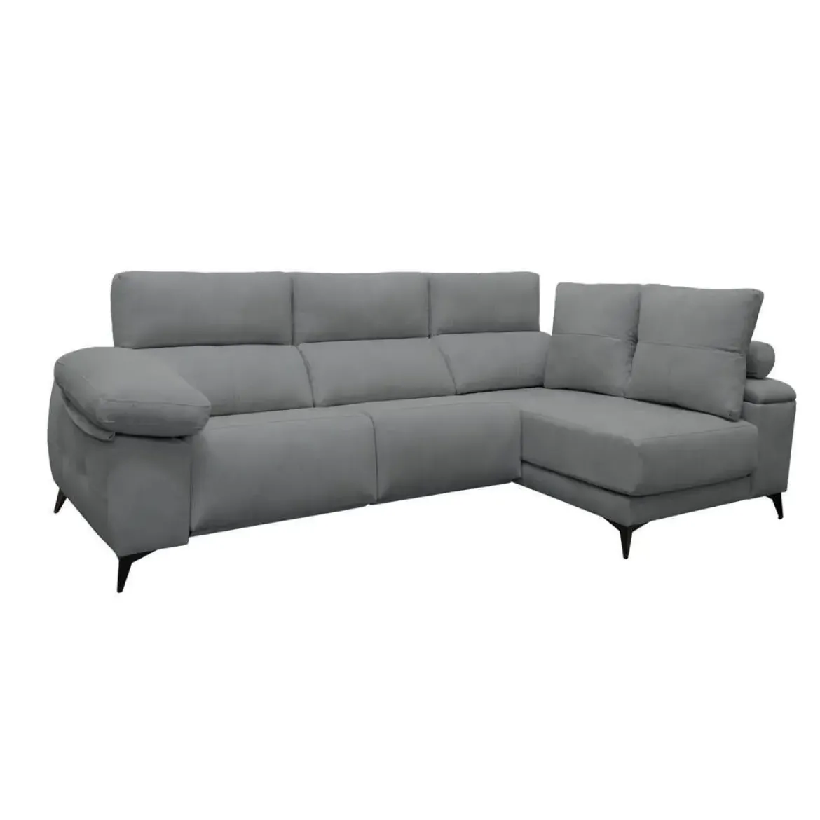 Chaise Longue Eléctrico con Arcón Derecha Tapizado en Tela DANA