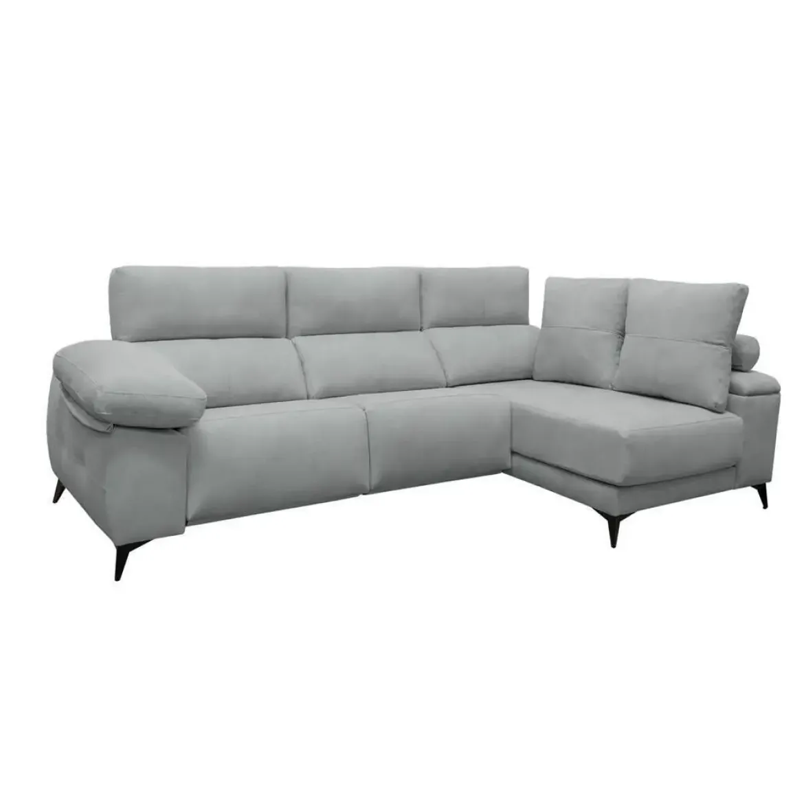 Chaise Longue Eléctrico con Arcón Derecha Tapizado en Tela DANA