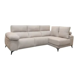 Chaise Longue Eléctrico con Arcón Derecha Tapizado en Tela DANA
