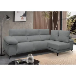 Chaise Longue Eléctrico con Arcón Derecha Tapizado en Tela DANA