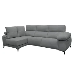 Chaise Longue Eléctrico con Arcón Izquierda Tapizado en Tela DANA