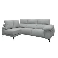 Chaise Longue Eléctrico con Arcón Izquierda Tapizado en Tela DANA