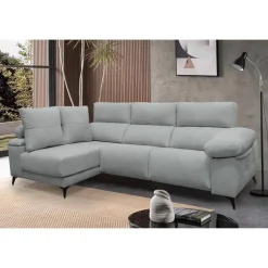 Chaise Longue Eléctrico con Arcón Izquierda Tapizado en Tela DANA