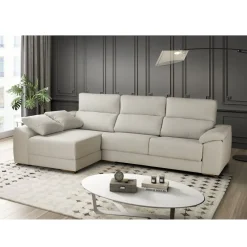 Chaiselongue Izquierda 298 cm con Asientos Deslizantes NERÓN