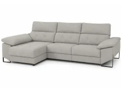 Chaiselongue Izquierda 312 cm Relax Eléctrico con Arcón Tapizado en Poliéster XENA