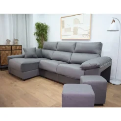 Chaise Longue Izquierda con Arcón y 2 puff ARIEL